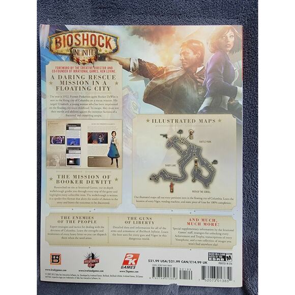 Bioshock Infinite Brady Games Official Strategy Guide Playstation 3 Xbox 360 PB - Picture 10 of 10